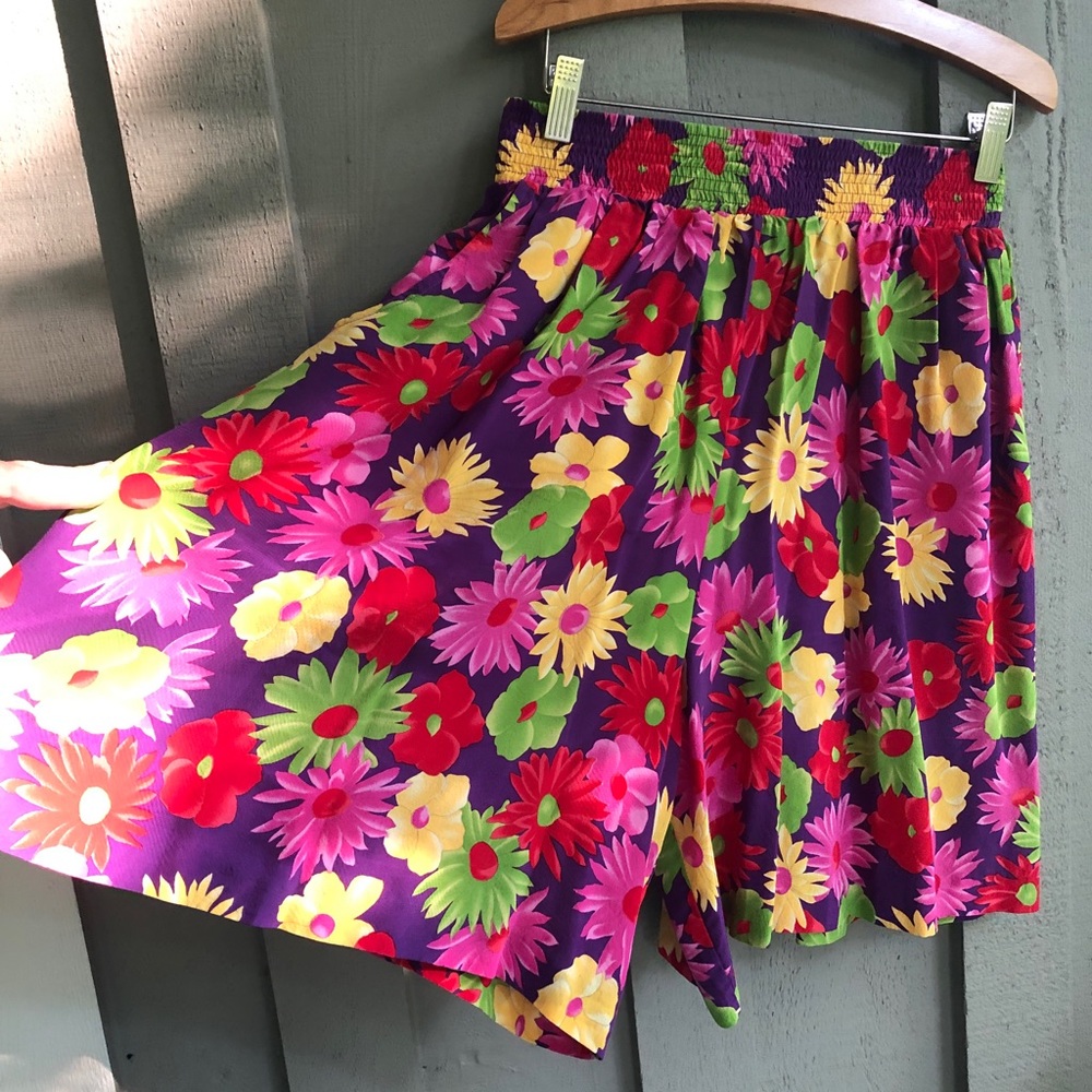 Vintage SILK SHORTS Marisa Christina Collection size medium 100% silk - Picture 3 of 7